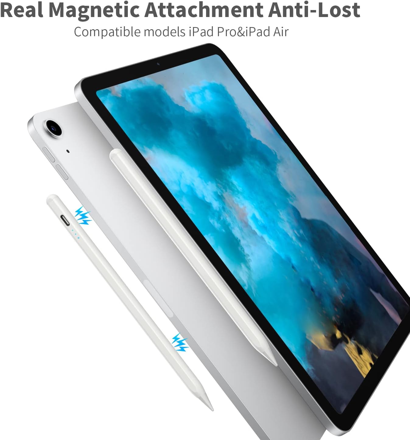 Stylus Pen for iPad, Compatible with Apple Pencil 2nd Generation, iPad Pro 11-inch, iPad Pro 12.9-inch, iPad 6th/7th/8th/9th/10th, iPad Mini 5th/6th, iPad Air 3rd/4th/5th Generation