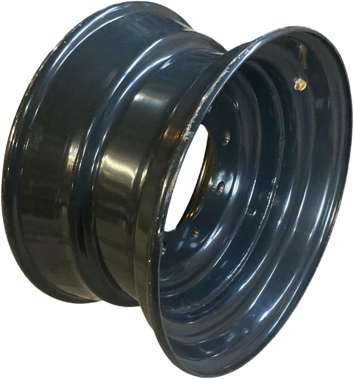 (1) 10-16.5 8-lug Rim for Skid Steers-Pal-mar Gray (Reversible-Valve Stems on each Side)-16.5x8.25,8 Skid Steer Wheel/Rim for New Holland,Case & more-8 bolt, 5.13" back spacing- fits 10X16.5 Tires