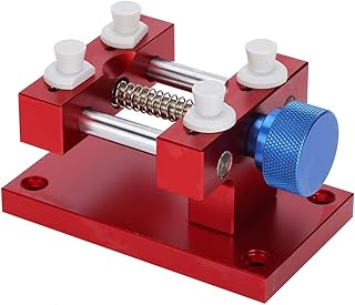 Watch Case Holder, Watchmaker Repair Tool, Adjustable Watch Strap Remover Watch Accessory for Watchmaker Watch Repairman(red)