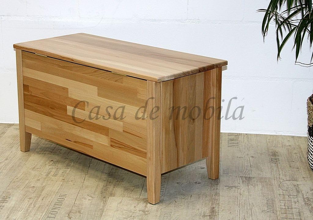 Casa Massivholz Truhe 84cm Kernbuche massiv Natur lackiert