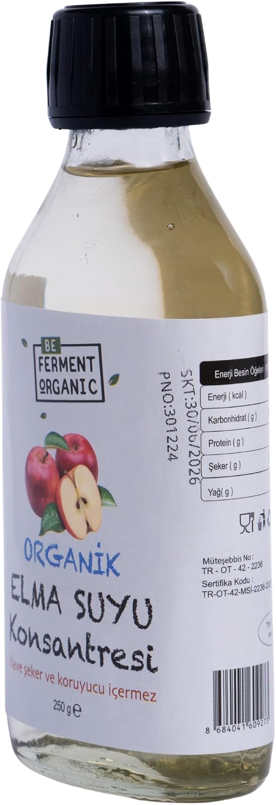 Beorganic Organik Elma Suyu Konsantresi 250 gr