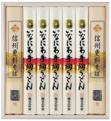 稲庭うどん・信州そば詰合せ 贈答用木箱[TSG-30N] [M0703]