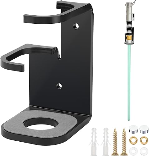 Cosmos Soporte de montaje en pared para sables de luz acrílicos, soporte para sable de luz con almohadilla protectora para sable de luz vertical