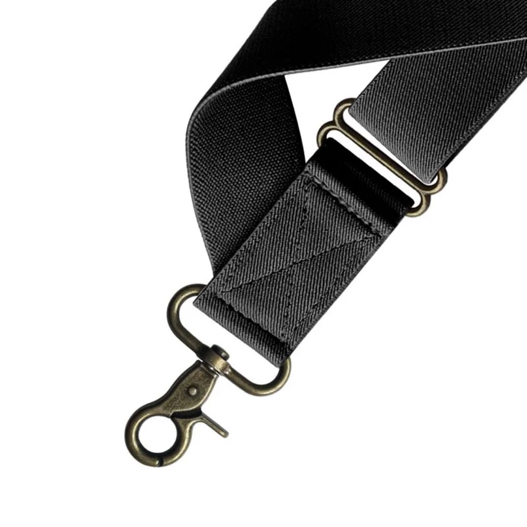 Bretelles Suspender Bretelles pour Hommes Travail 3,5 Cm De Large X-Back avec 2 Clips Latéraux Crochets Élastiques Réglables Bretelles De Pantalon Haut