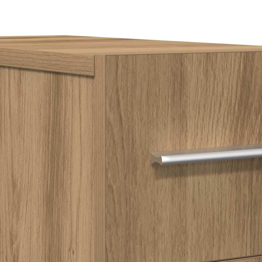 vidaXL Mobile da Farmacia Rovere Artigianale 20 x 45,5 x 60 cm, Mobile da Farmacia Moderno, mobiletto Rettangolare, Legno ingegnerizzato, Soluzione Pratica, Design Minimalista