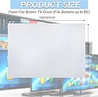 Vista 2 de Sosation 2 fundas de TV para mudanzas, cubierta plana de espuma impermeable y resistente a la intemperie, suministros de protección de 30 x 40