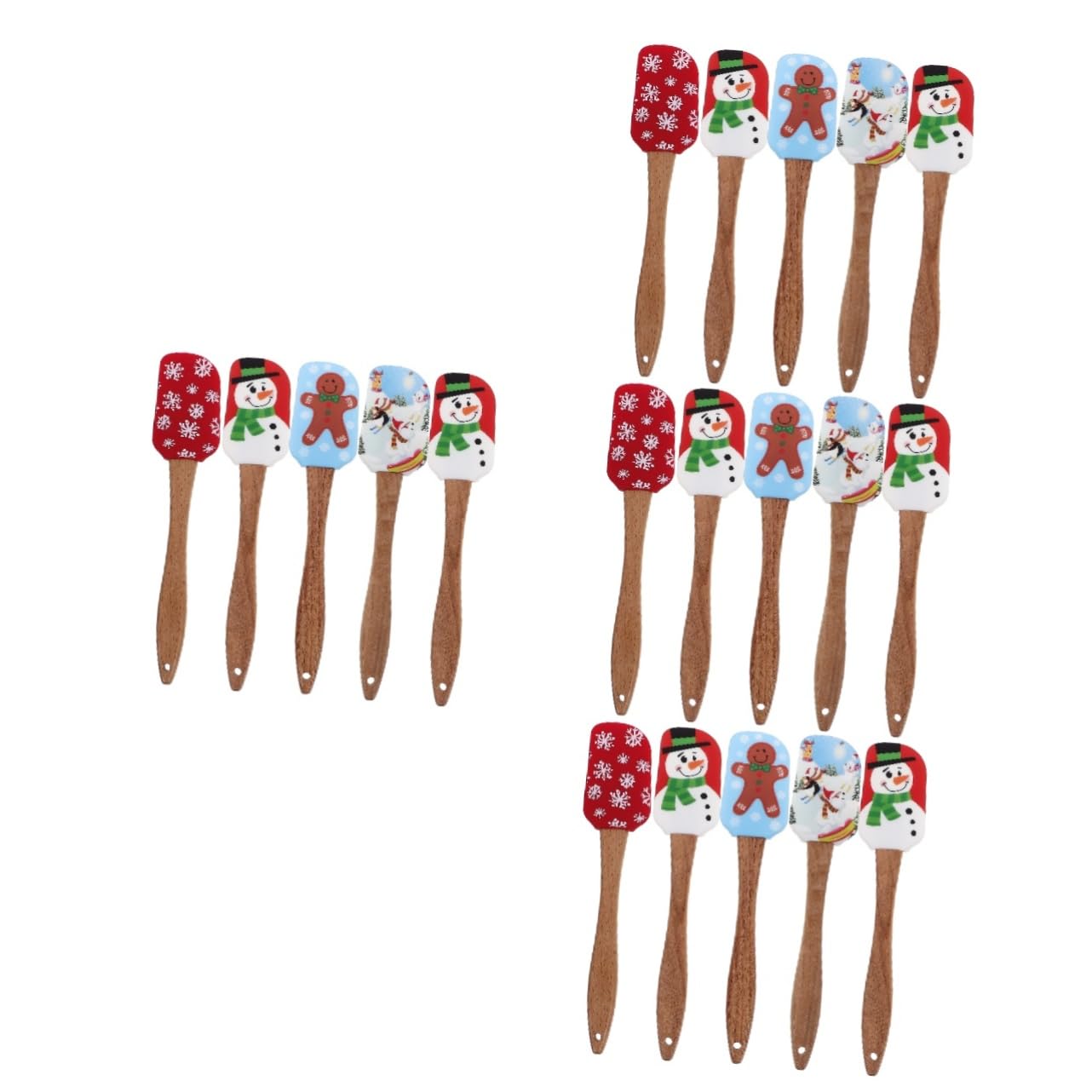 LABRIMP 20pièces Spatules Ergonomiques Pour Pâtisserie Ustensiles De Cuisine Pour Usage Domestique Et Professionnel