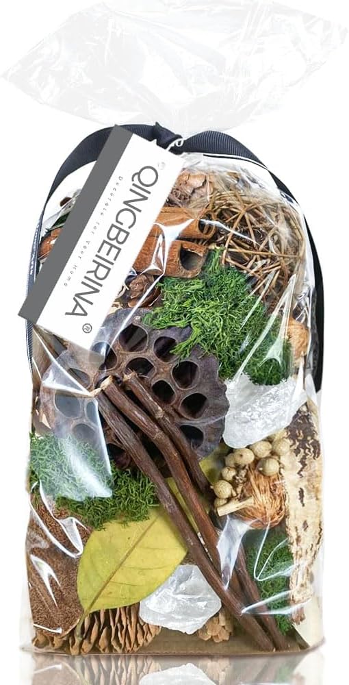 Qingbei Rina Spring Potpourri Bags,Moss/Crystal/Driftwood