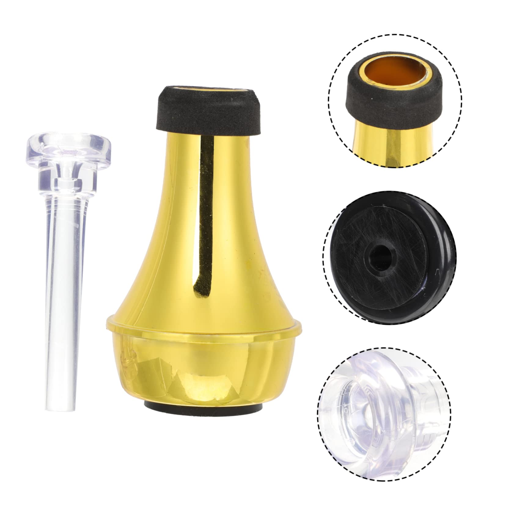 SUPVOX 3 Set Di Sordina Dritta Per Tromba Di Piccole Dimensioni Facile Da Installare Set Di Sordina Per Tromba Include Silenziatore Per Per Esercitarsi