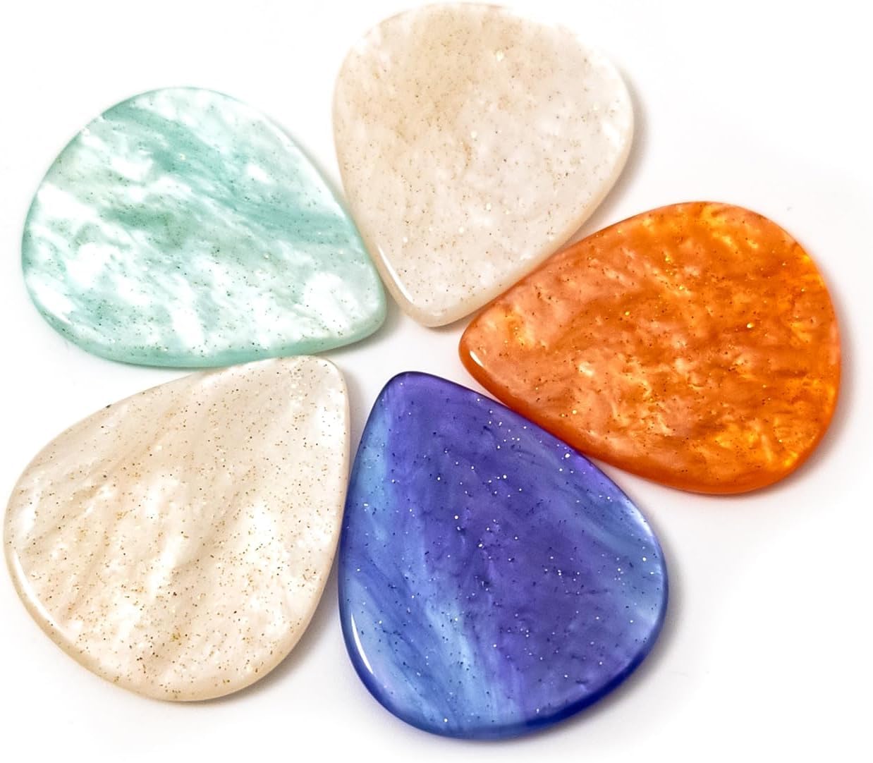 Plettri per chitarra in diversi colori misti, 2,75 mm di spessore, per chitarra acustica, elettrica, ukulele, basso (50 pz/set)