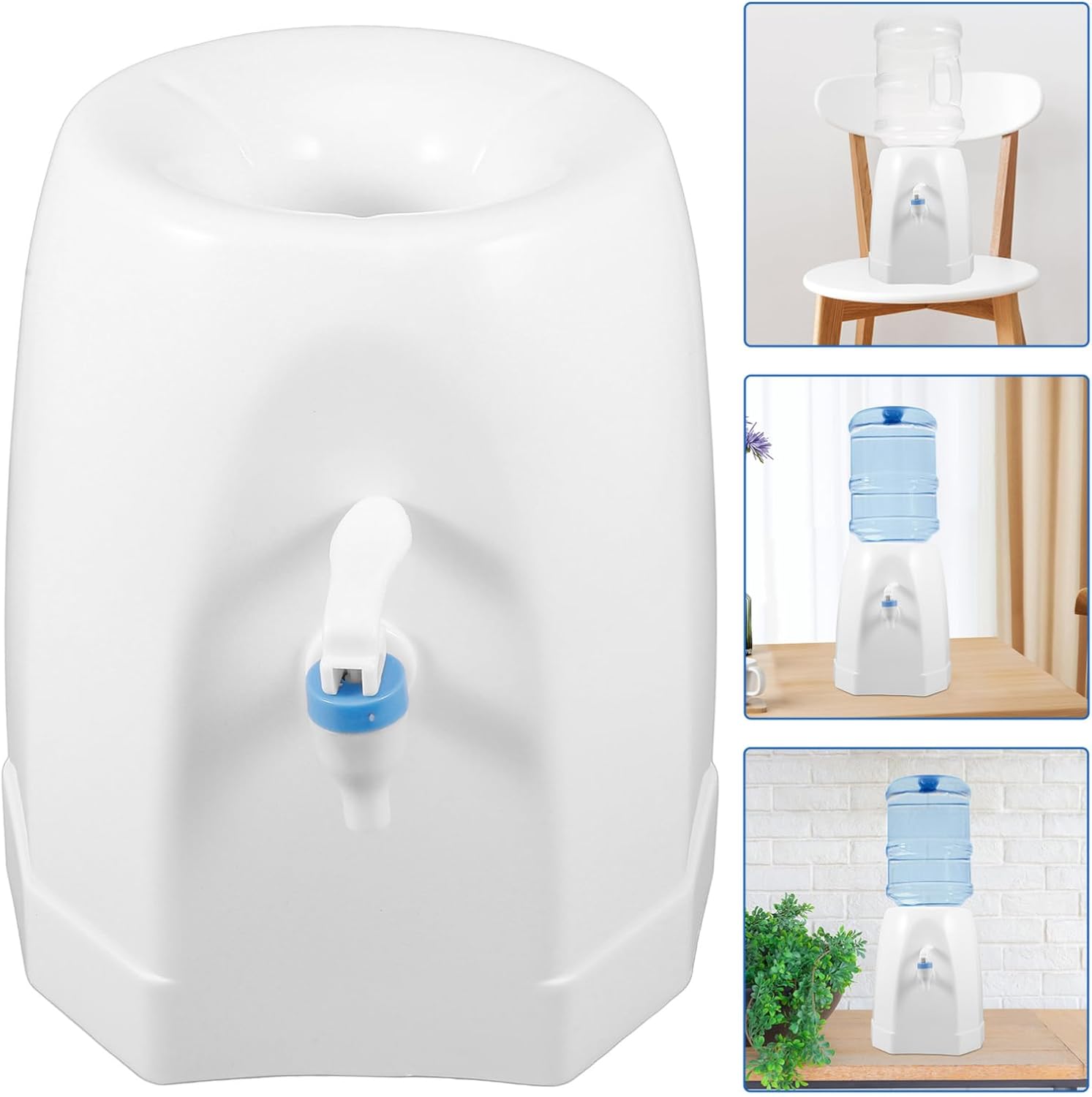 Gadpiparty Compact Cold Water Dispenser for Office Use Easy-Pour Tabletop Water Jug Holder with Sturdy Design Picnics Camping and Countertop Use