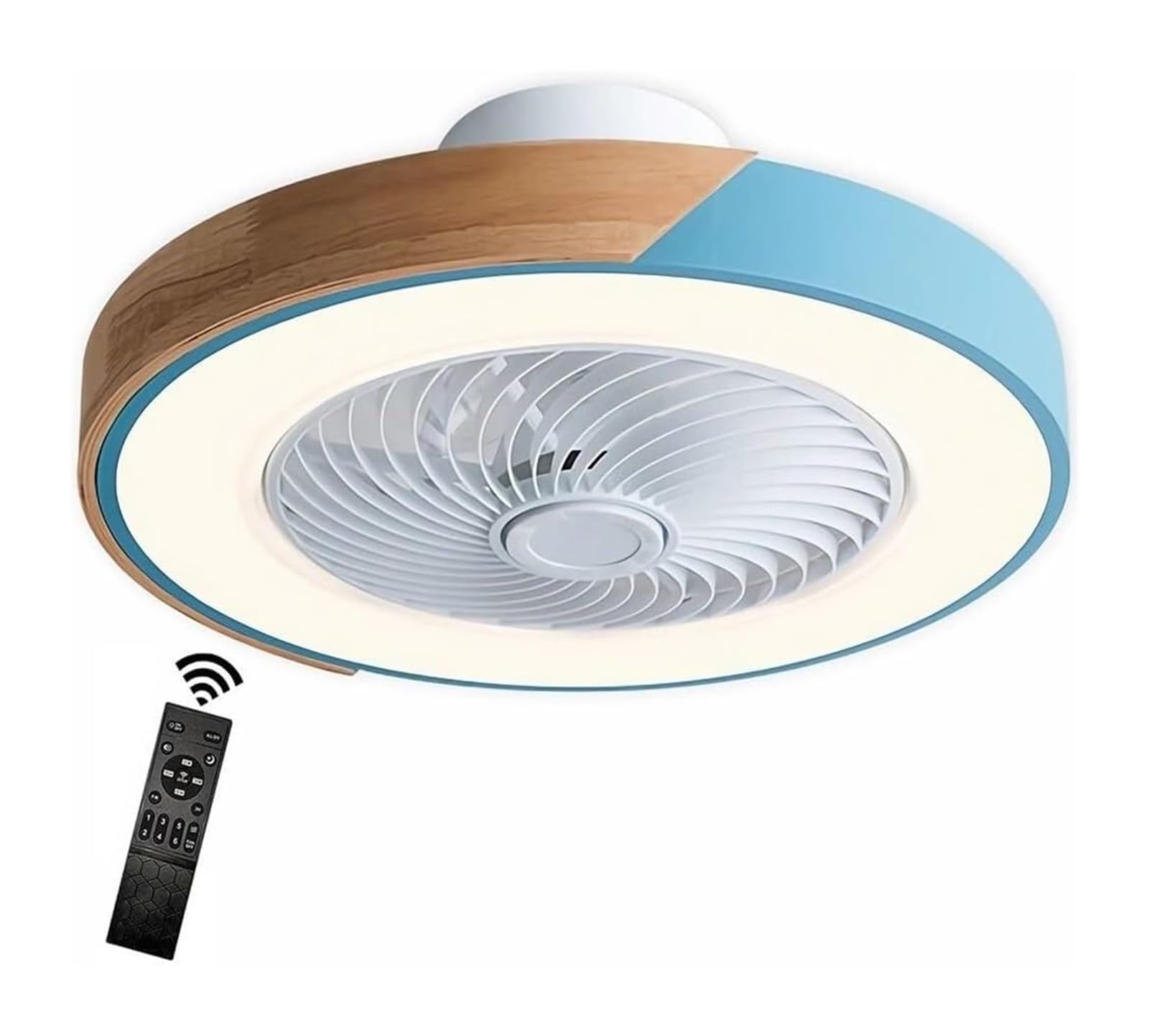 FCfpxwtz Ceiling Fan Lights, Ceiling Fan with Light and Remote, Dimmable, 6 Speeds, Reverse, Timer