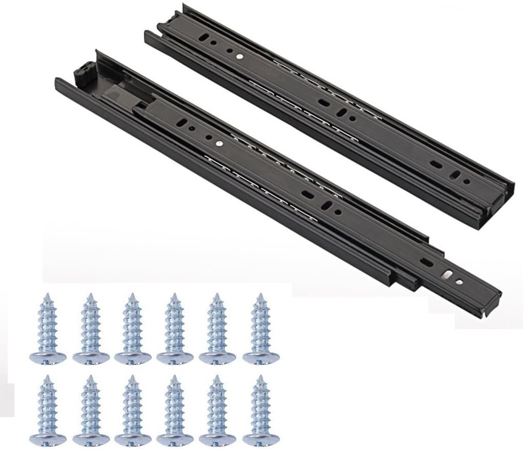 Full Extension Less Noise Ball Bearing Drawer Slides, 10 Inches, 4-Pair