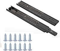 Vista 6 de Extensión completa menos ruido rodamiento de bolas de cajón deslizantes, 10 pulgadas, 1 par