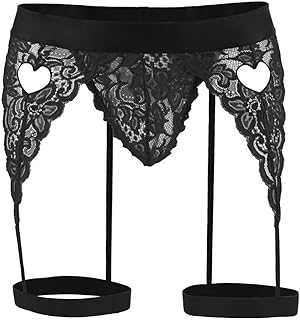 muquam Men's Garter Low Rise Lace, Half Back Coverage, Center Seam Pouch-picture-46