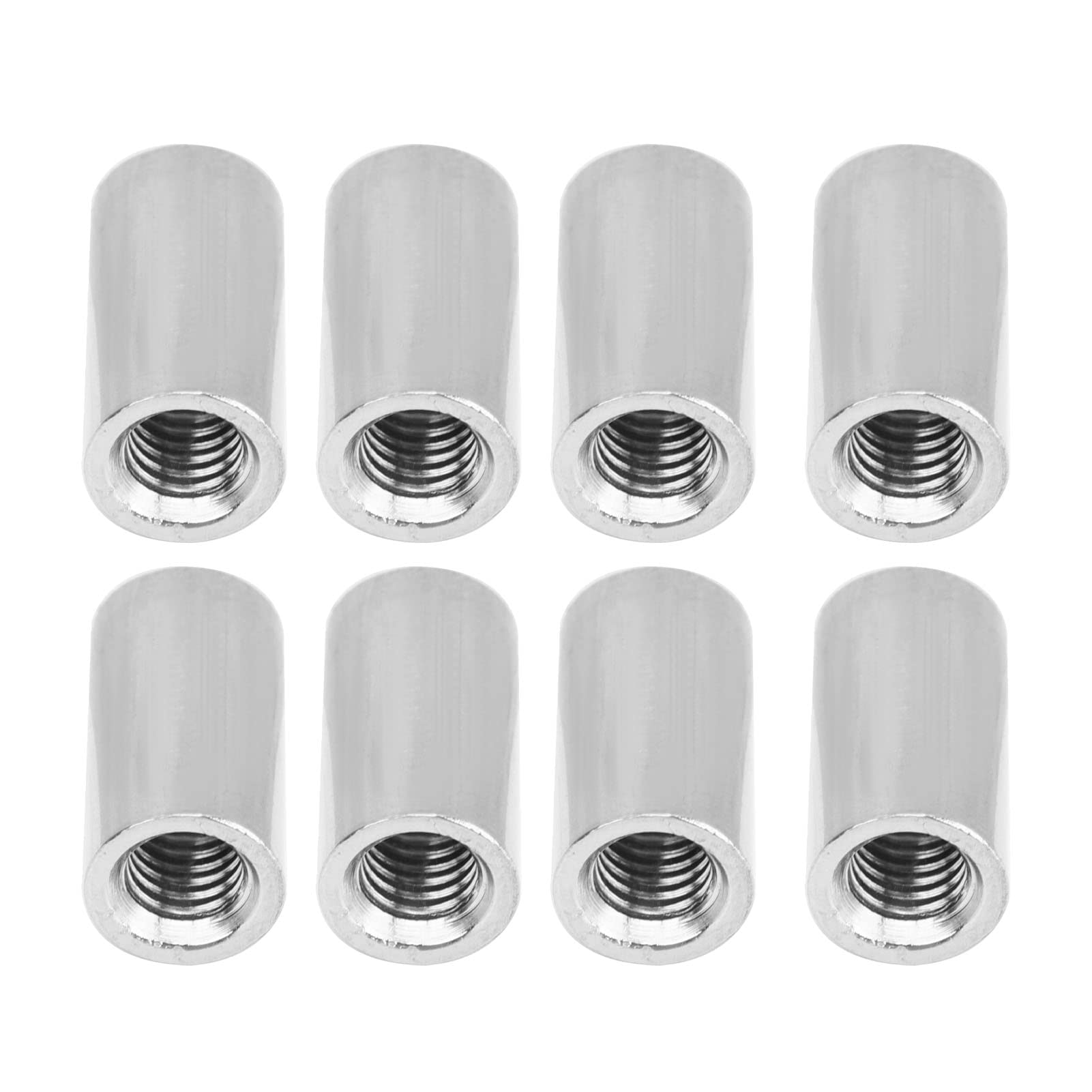 20 Sztuk M5x0.8-8-L15mm Nakrętki łączące, 304 Gwint żeński ze Stali Nierdzewnej Okrągła Nakrętka łącząca Nakrętka Pręta Zestaw Złączy