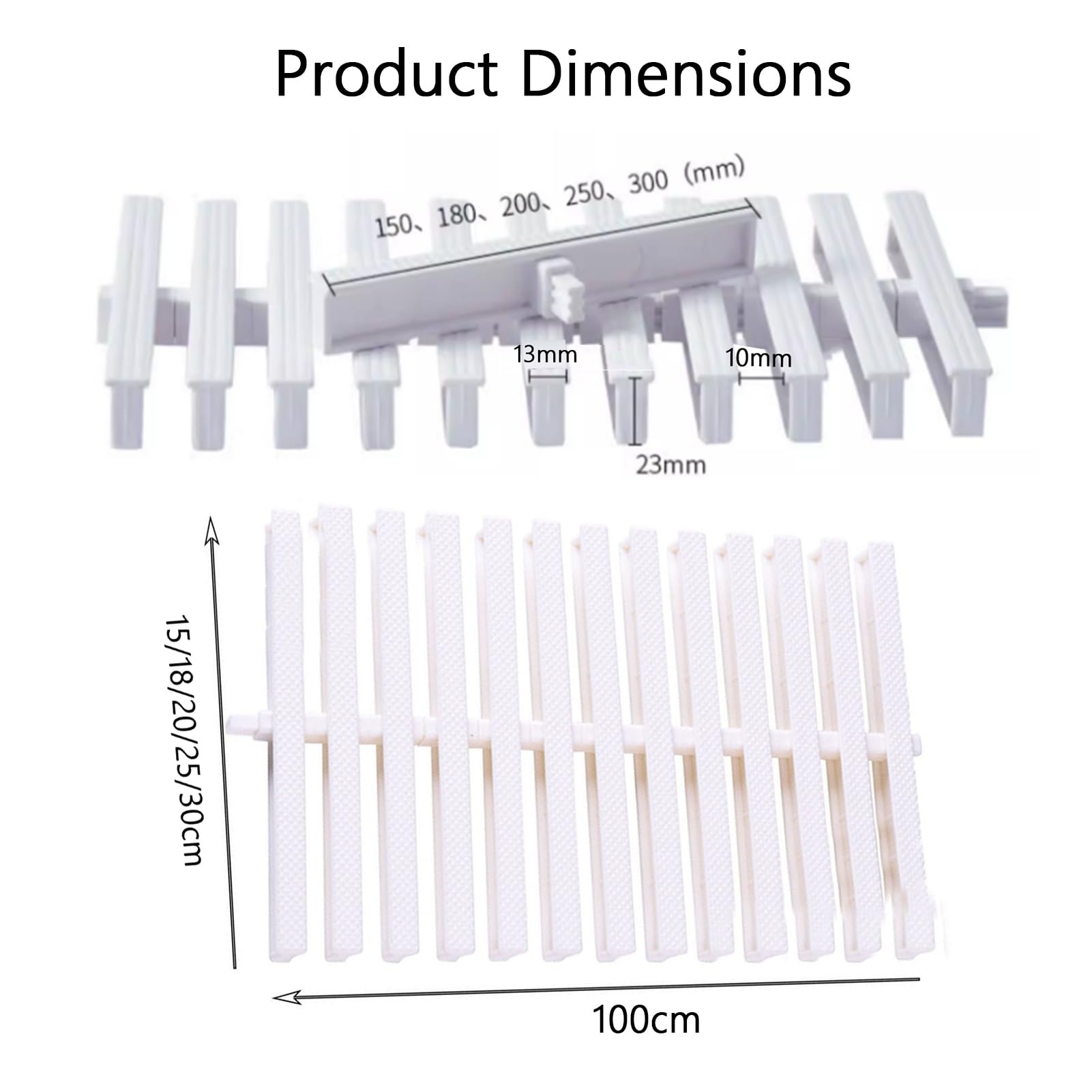 Griglia di drenaggio per Piscina Resistente, Copertura in plastica PP Antiscivolo da 20 cm, capacità di carico 250 kg, griglia di Scarico Durevole per Esterni/Interni, Confezione da 5 Pezzi