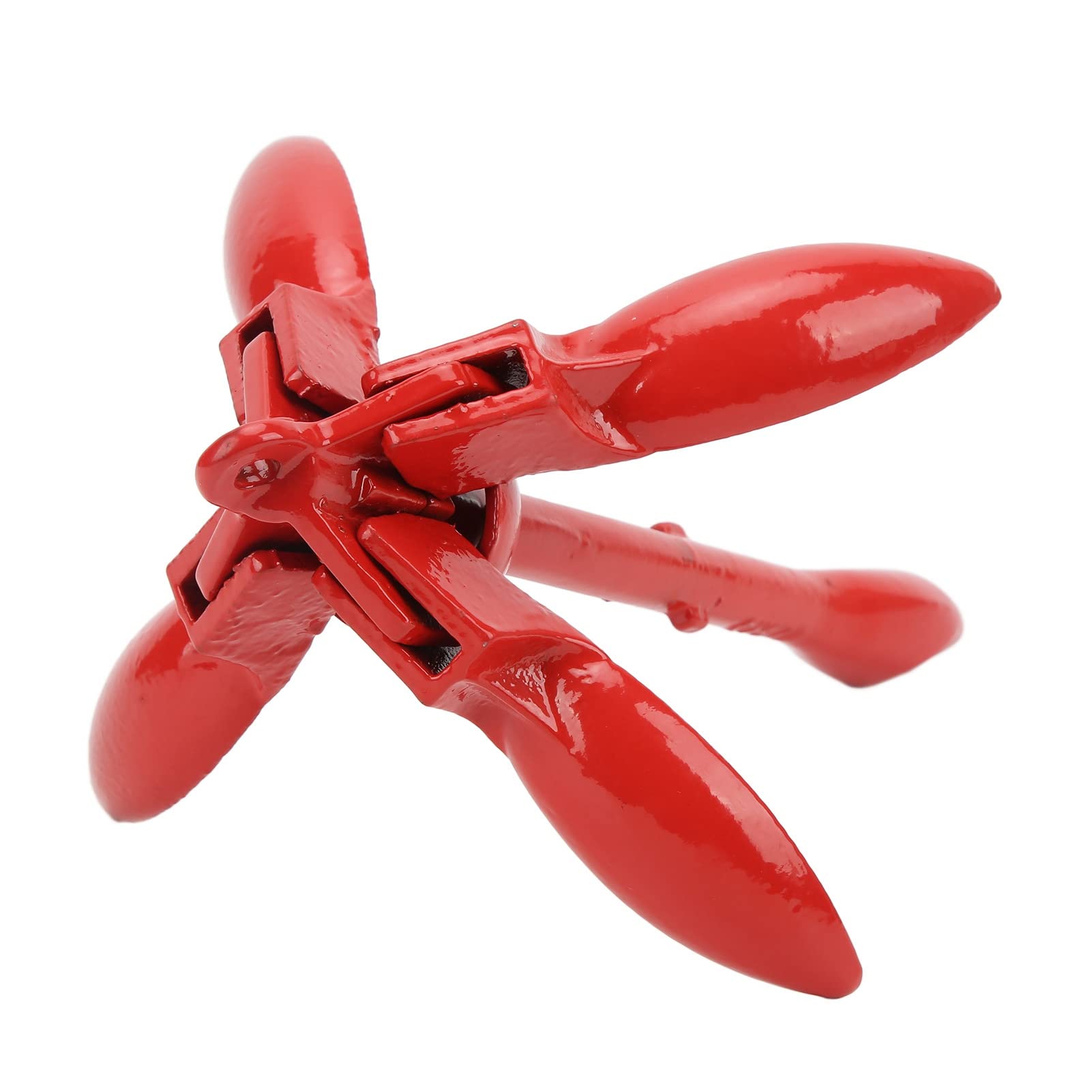 Ancre Pliante Marine de 3,5 LB, 4 Griffes en Acier au Carbone pour Kayak de Bateau Gonflable de motomarine