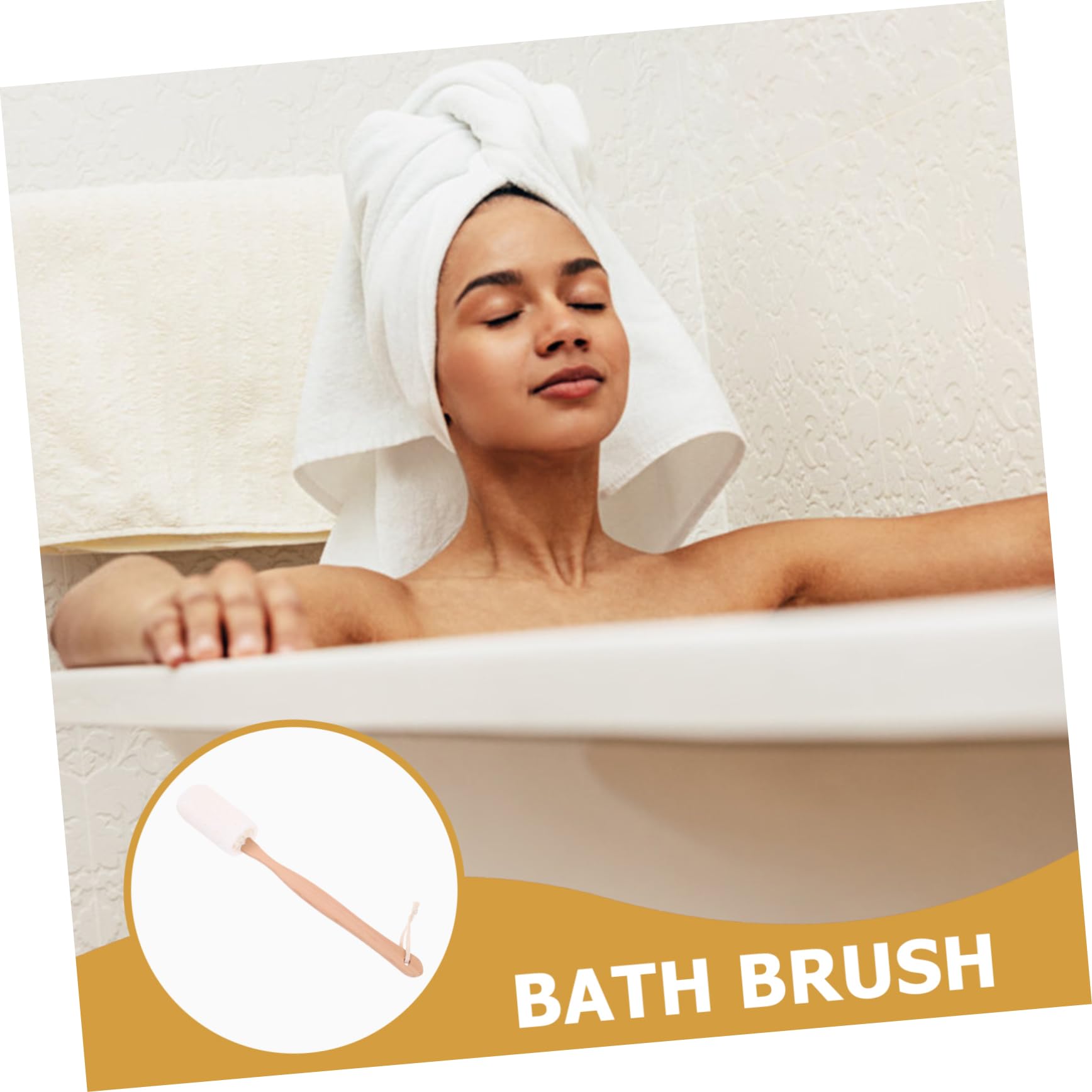 Healeved 2piezas Cepillo De De Luffa Natural Mango De Exfoliante y Limpiador Corporal Para Baño y Cuidado Piel Para Espalda y Cuello