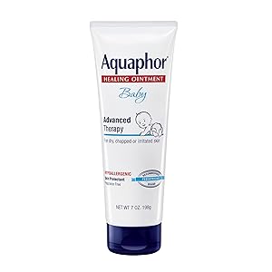 Aquaphor Baby Healing Ointment Advanced Therapy Skin Protectant, Dry Skin and Diaper Rash Ointment, 7 Oz Tube