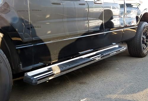Miniatura 10 de HD Ridez Estribos compatibles con Ford F150 2004-2014 Super Cab (Exclude Heritage Edition), estribos moldeados por soplado, barras laterales Nerf Bar