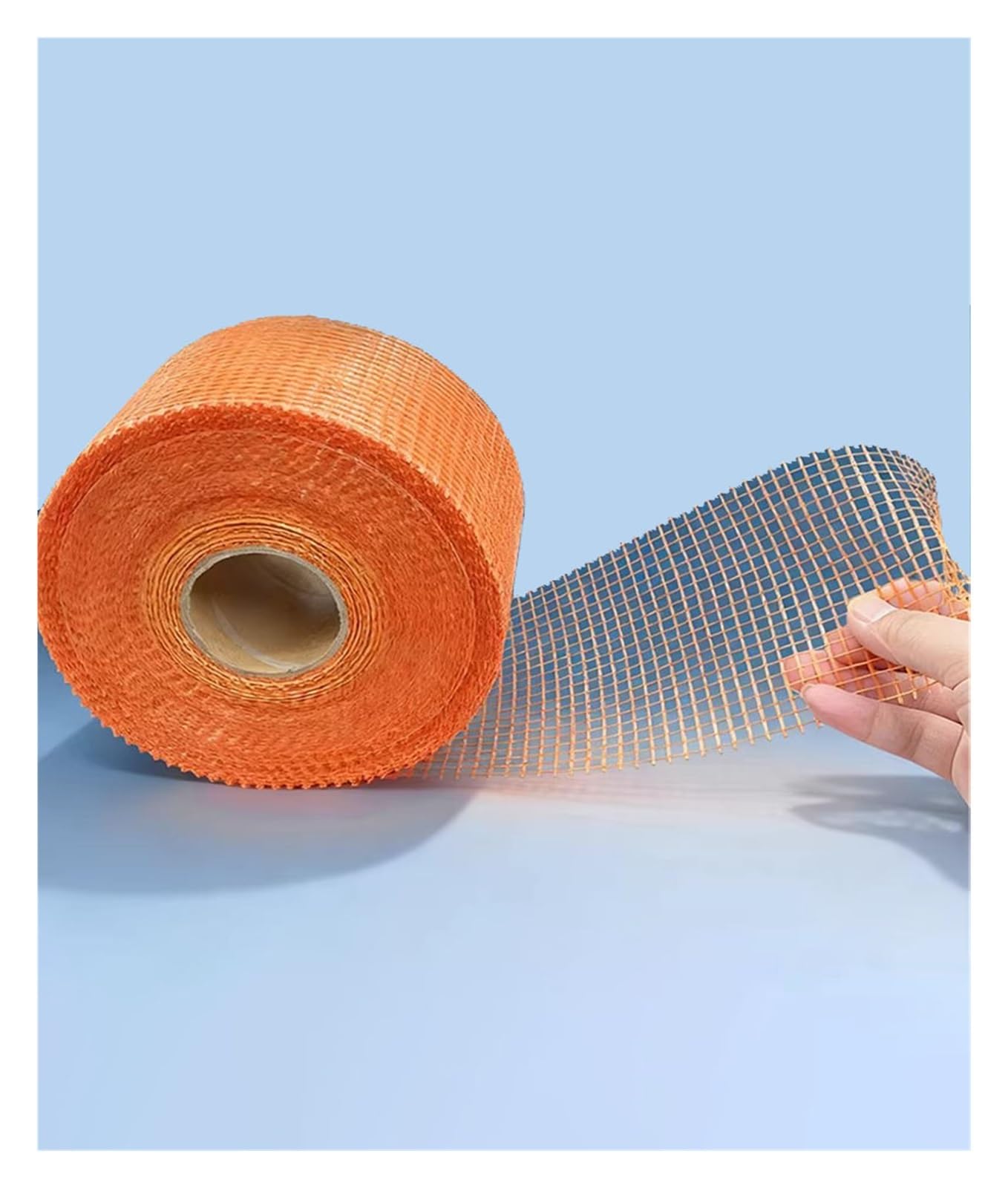 Rete in Fibra di Vetro per Intonaco e Muratura, Rotolo Anticrepa per Stuccatura Pareti, Tessuto Rinforzante per Cartongesso e Rasatura, Uso Interno ed Esterno(1 roll)