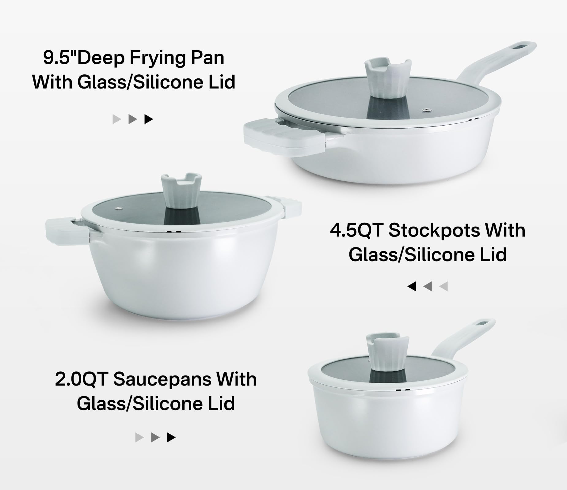 ヘルシーセラミック鍋・フライパンセット Amazon.co.jp: Innerwell セラミック鍋とフライパンセット 6点