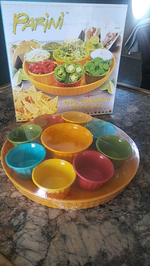 Amazon.com: CONDIMENTS SET 10 PIECES Durable Melamine Serving