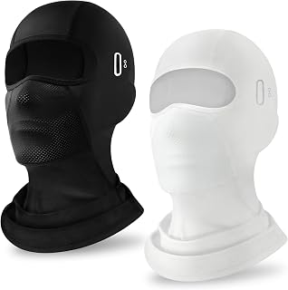 Balaclava Face Mask with Glasses Holes for Men Women Summer Cooling Shiesty Mask Sun UV Protection for Motorcycle Work Ski