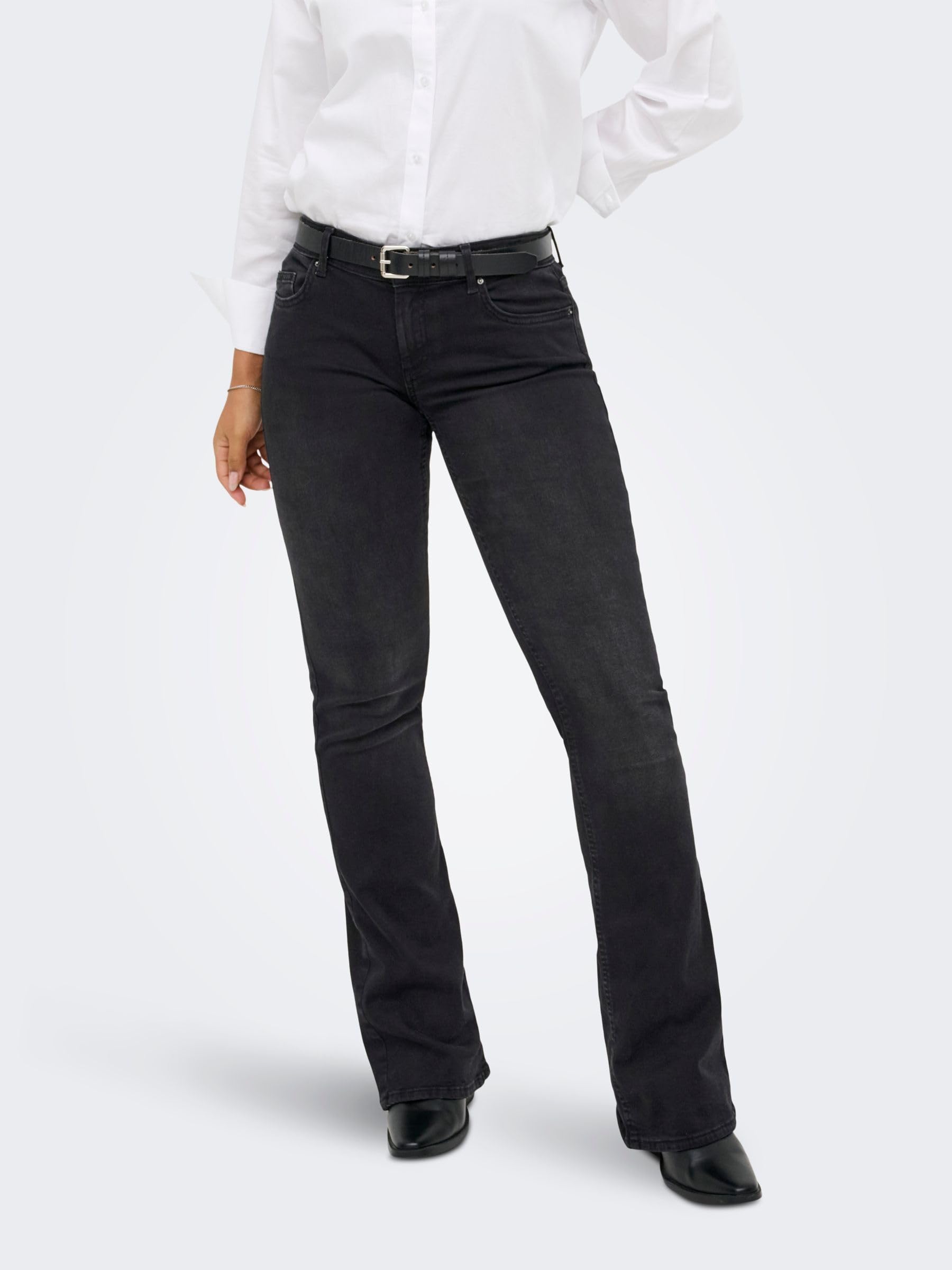 Only Onlrose Reg Sweet Flared DNM Bj571 - Jeans - Jeans - Femme