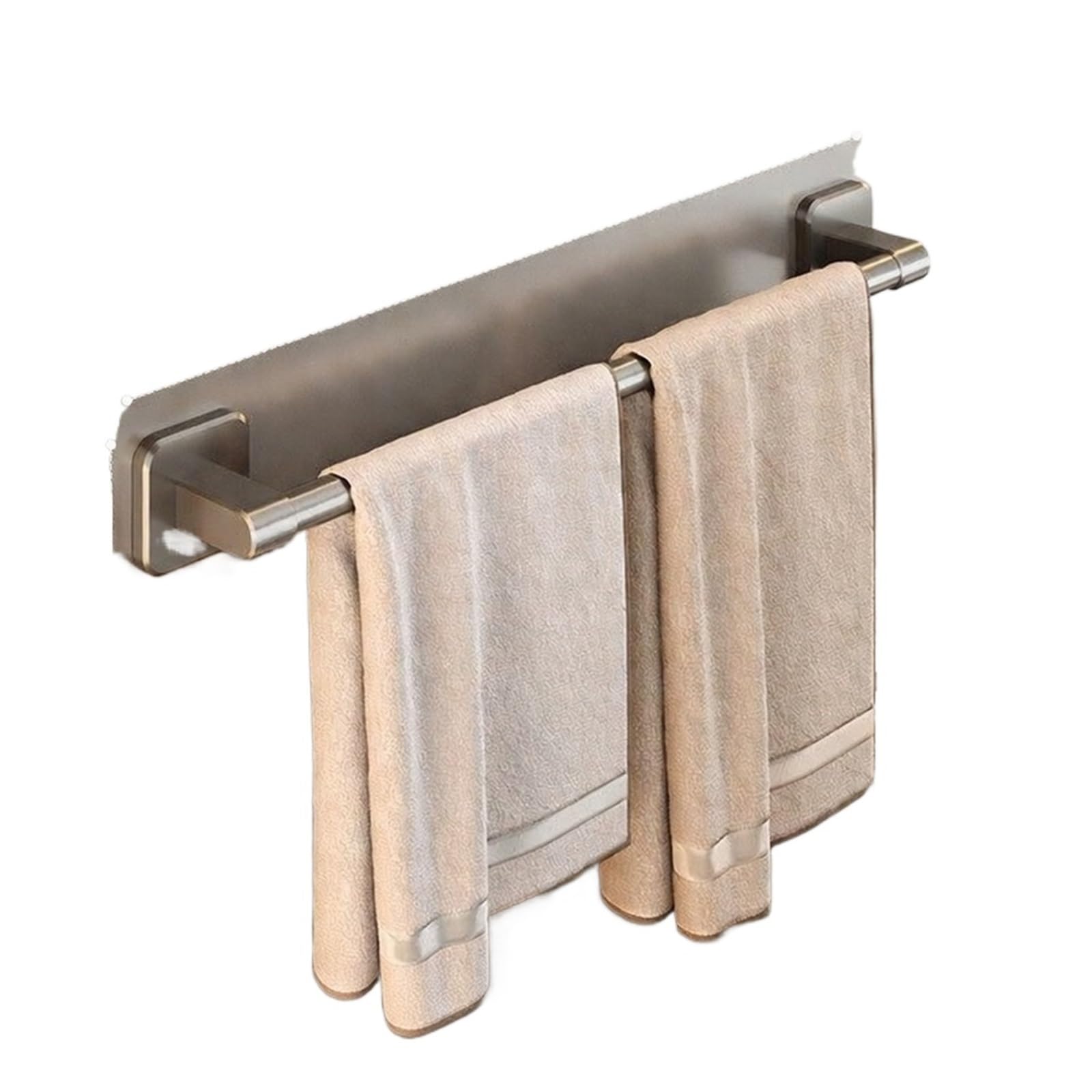 Bathroom towel rail 30-50cm Towel Bar Rack for Bathroom Wall Mounted Heavy Duty Hand Holder Space-Saving Rod(50cm Grey)