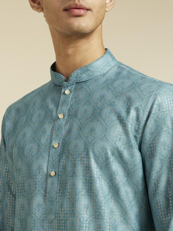 Image of DIWAS BY MANYAVAR Men's Cotton Blend Printed Kurta (1pc)