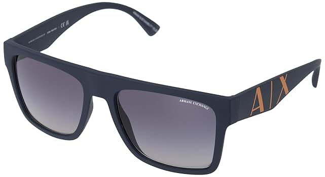 Armani Exchange マットブラック ダークグレー サングラス 55mm ARMANI EXCHANGE AX4128SU 812287 Matte Black Dark Grey 55 mm