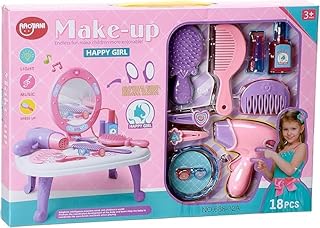 لعبة أدوات تجميل للبنات من Next Store – مجموعة مكياج آمنة للأطفال مع حقيبة منظمة وتفاصيل واقعية