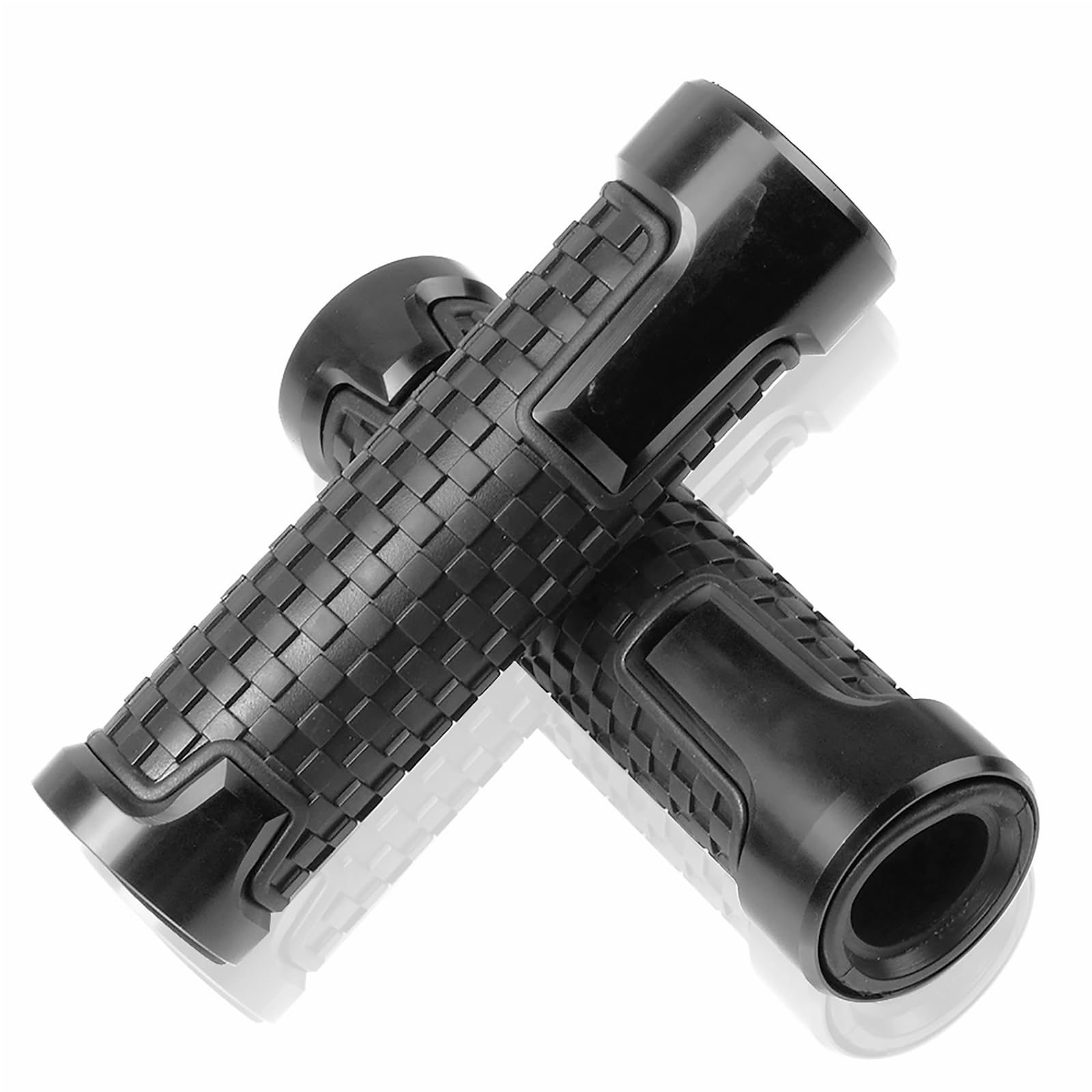 7/8" 22mm CNC Alu Motorcycle Handlebar Grips for Ninja 400 650 1000SX ZX6R ZX9R ZX10R ZX12R ZX14R ER6F ER6N Black