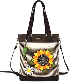 Chala Work Tote - Sunflower - Brown Stripe