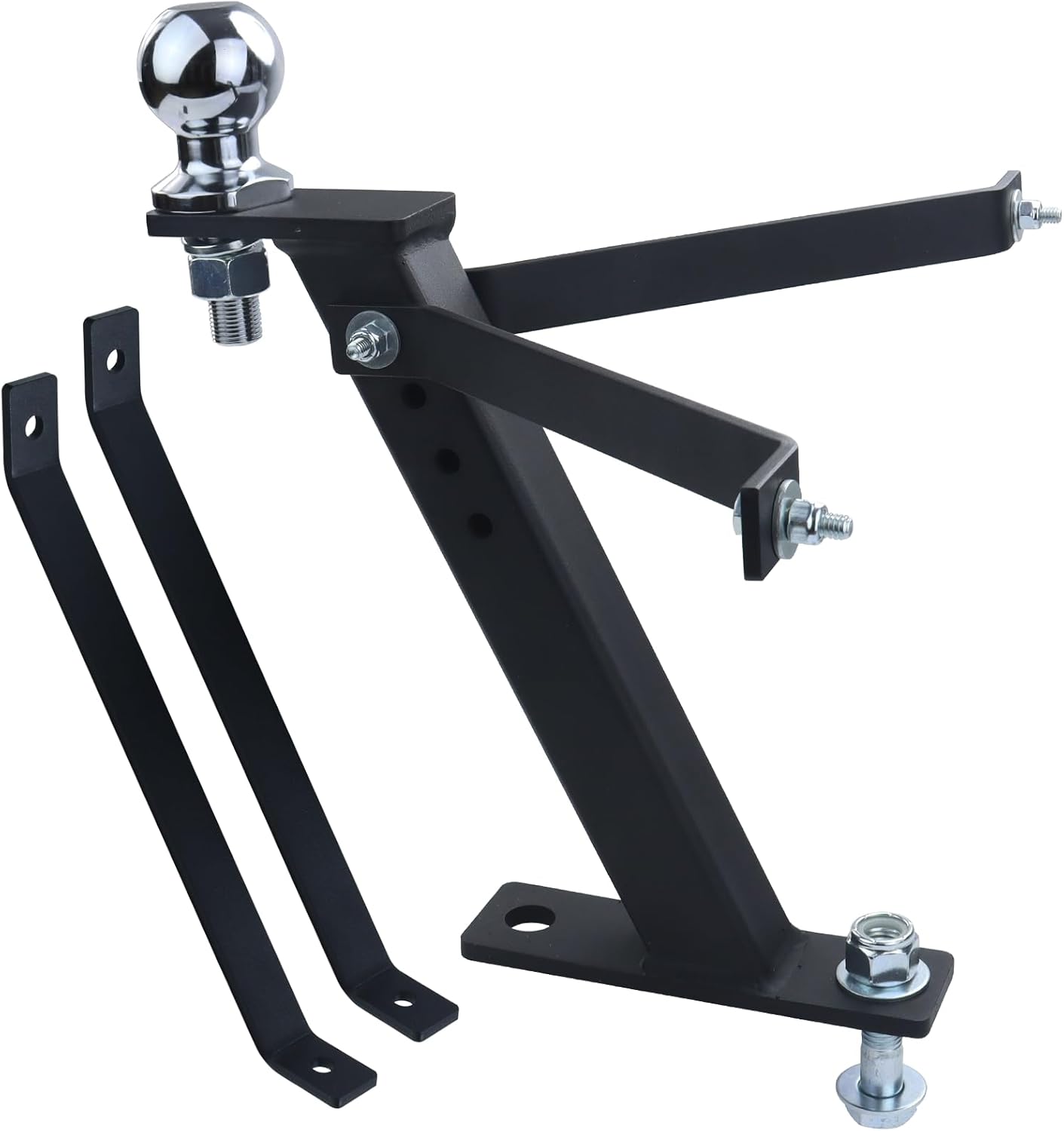 Lawn Mower Trailer Hitch with Chromed Ball Hitch 3,500 lbs (2"x3/4"x2") for Cub Cadet, Husqvarna, Huskee, Craftsman and Most Conventional Lawn Mowers