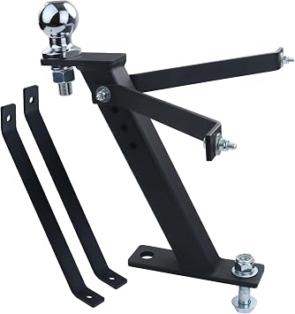 Lawn Tractor Trailer Hitch with 2" Ball Hitch 3500 lbs | This Lawn Mower Hitch Fits Most Cub Cadet, Husqvarna, Huskee, Craftsman and Other Standard Lawn Mowers