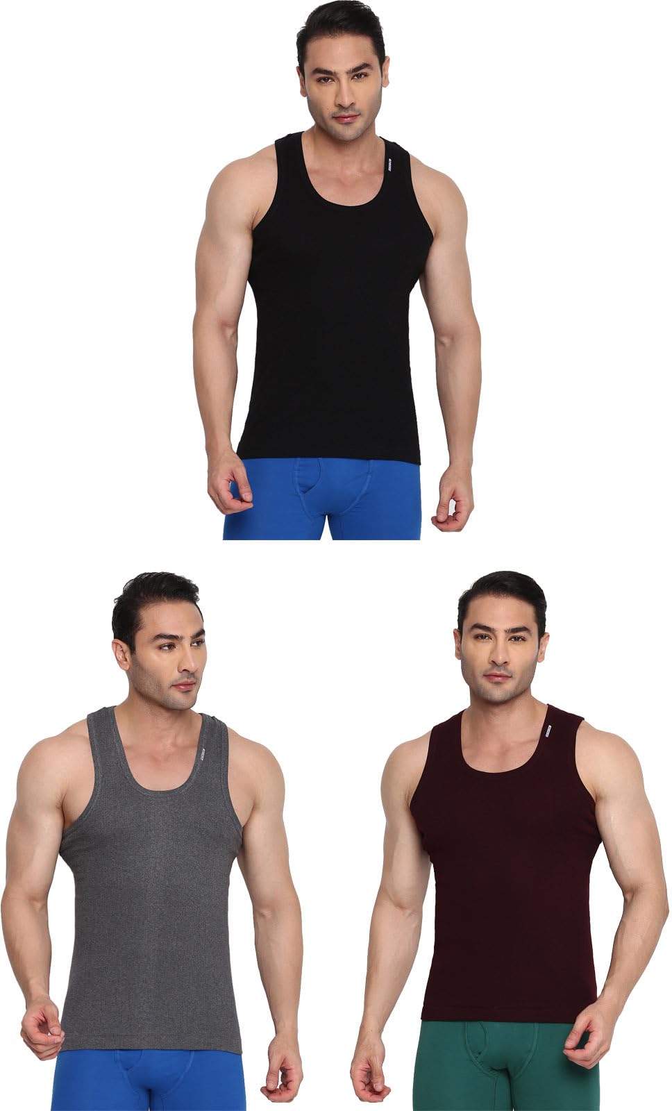 Men's Striped Regular Fit Vest (Colors-204-Derby-B(1)-DGry(1)-Wn(1)-75_Multicolors-image-42