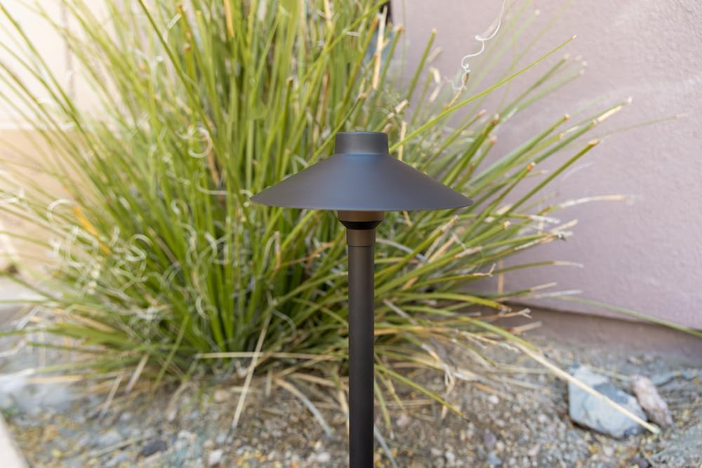 SPW Brilliance BD-PL-ECO-G4 Black Diamond Path Light Fixture Blackened Brass Includes 3W LED 240 Lumens 2700K BDPLECOG4