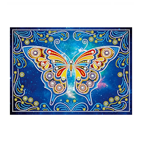 YLJYST Kit de peinture de Diamant lumineux, peinture Diamant lumineuse Adulte 5D, Strass Cristal, lueur Dans la peinture au Diamant Noir, Broderie Croix Croix Decoration Cadeau 11.8x15.8inch Cover