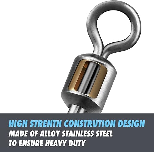 Miniatura 2 de BRILISLE Barril giratorio de pesca, giros a presión, aparejos de pesca, grúa giratoria, barril de agua salada y pesca giratorios, señuelos de pesca