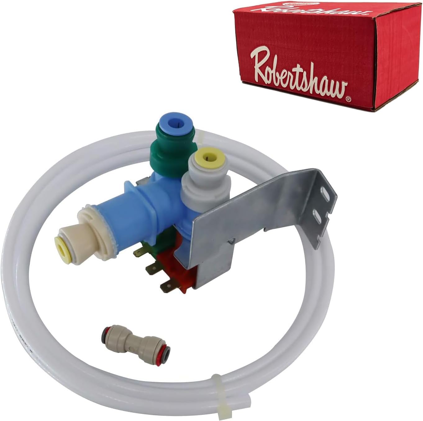 [IMV708 W10408179 Valve OEM Mania] IMV708 4389177 NEW OEM Produced for Whirlpool Refrigerator Water Inlet Valve Kit by Robertshaw Replacement Part