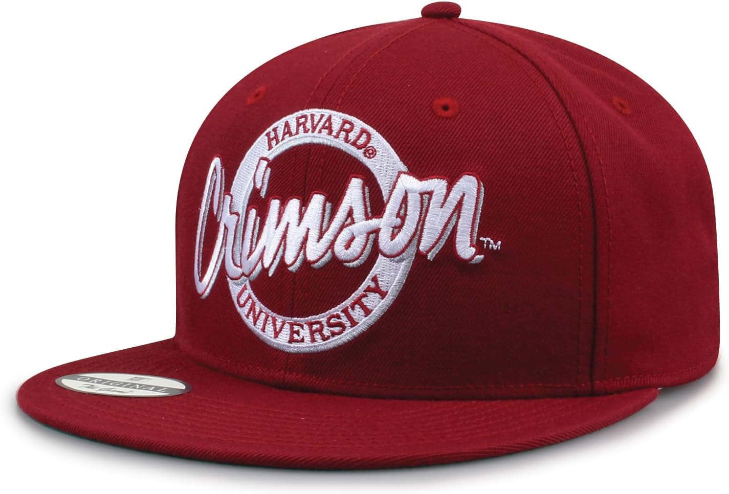 The Game NCAA Licensed, Harvard Crimson Flat Brim Snapback Hat - Image 2