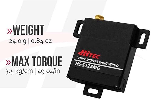 B0006O3XHC_image_1 Hitec 35125S HS-5125MG Servo Digital Super Thin Wing