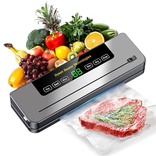 Vacuum Sealer Machine for Food with Built-In Cutter: 8-in-1 Food