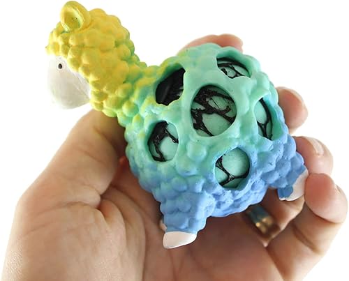 Miniatura 3 de Curious Minds Busy Bags 4 bolas de malla de gel Doh Blob que cambian de color con tela suave, bola antiestrés blanda OT (juego de 4)