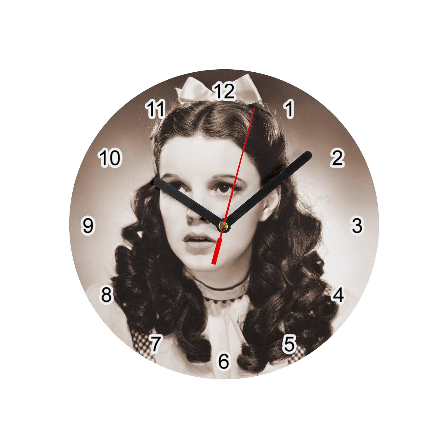 Horloge murale Judy Garland en verre un cadeau idéal pour passionné de vieux cinéma