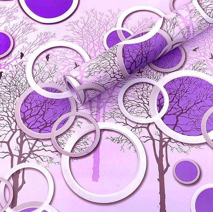 HOMEMATES Circle Pattern Waterproof Wallpaper Self Adhesive PVC Decals Wall Sticker for Wall Decoration 45 x 304 CM (B0CM63F8K7) Amazon Price History, Amazon Price Tracker