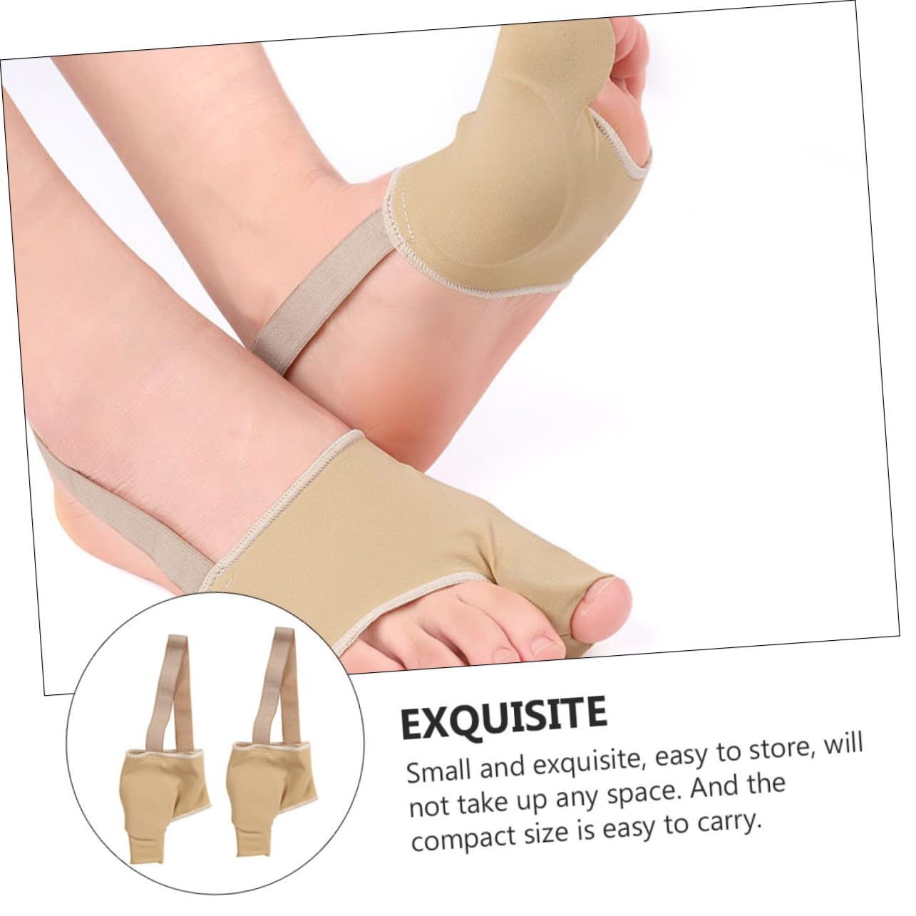 OUNONA Toe Separator Socks 1 Pair Bunion Relief Toe Spacers for Hallux Soft Comfortable Foot Covers for Daily Wear and Foot Care